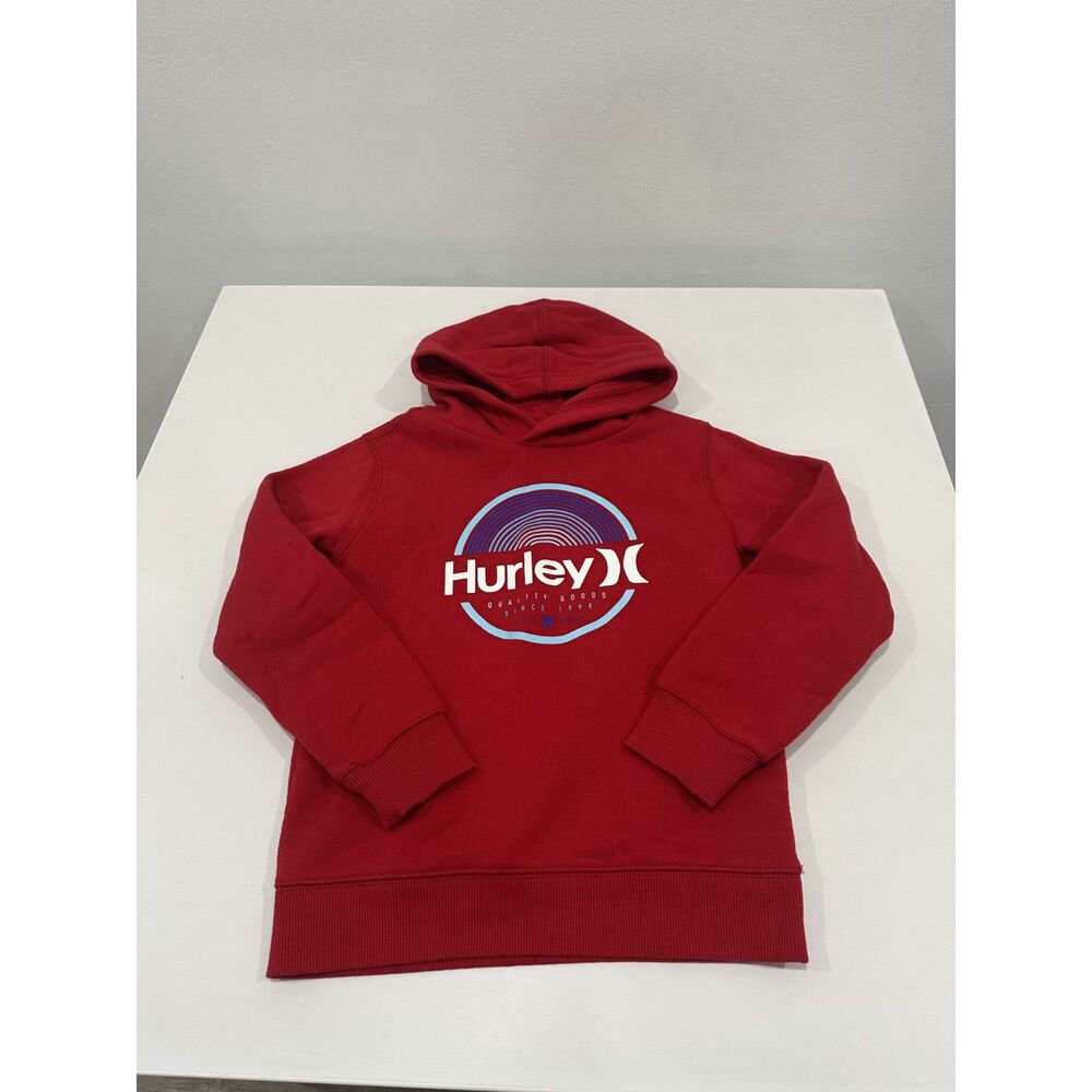 Hurley Boys Pullover Hoodie Size Logo Graphic Sweatshirt